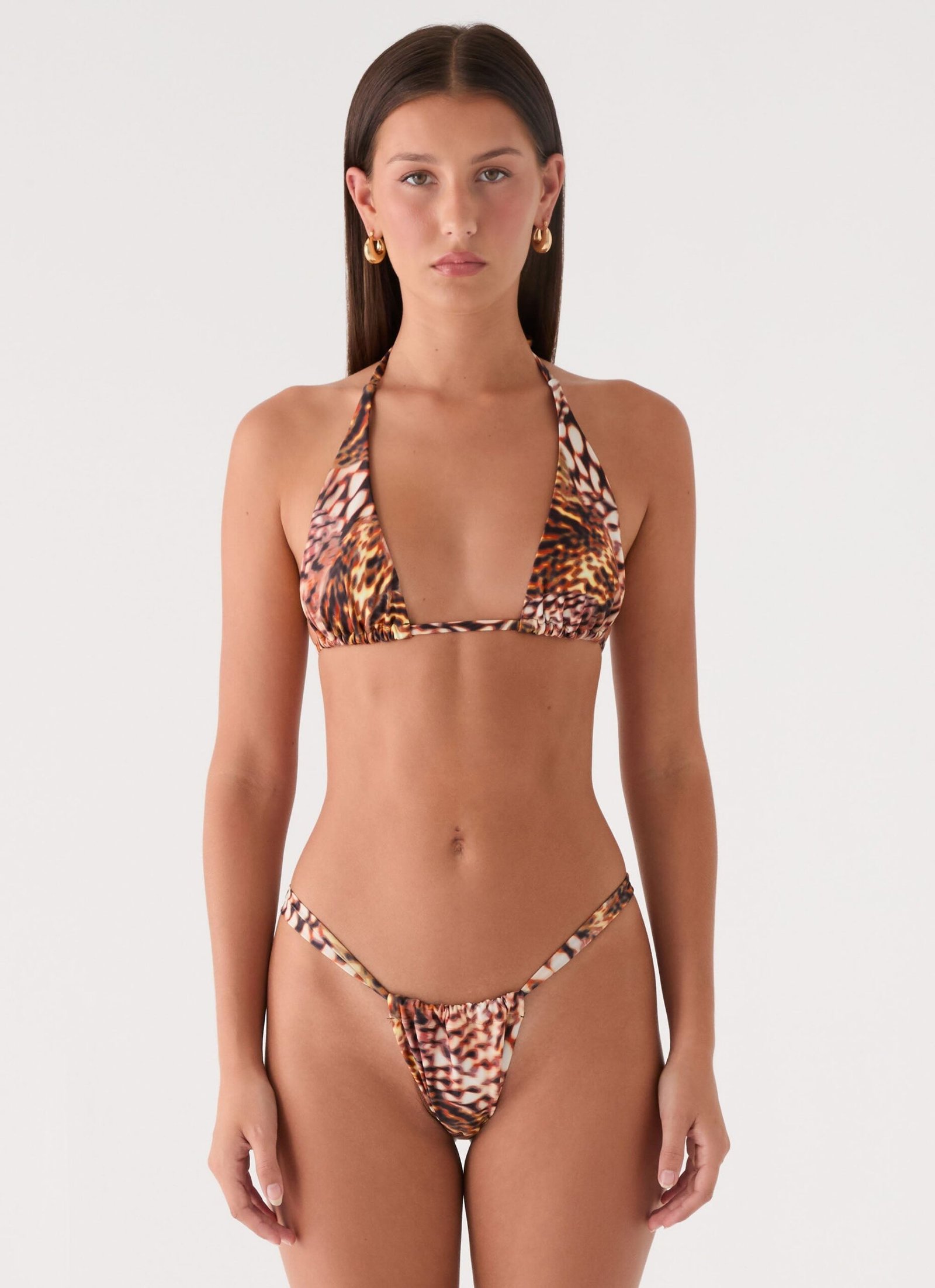 Bikini Top - Leopard Hibiscus - Image 4
