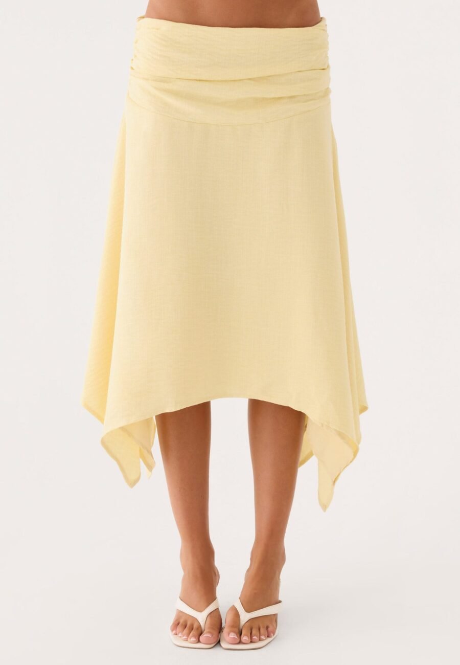 Midi Skirt - Yellow Cream