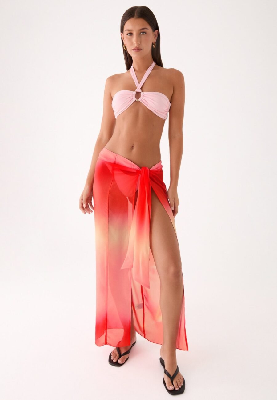 Low Tide Sarong Maxi Skirt - Sunburnt Petal